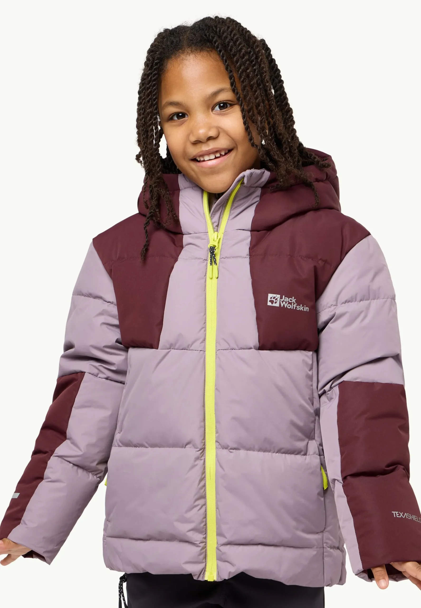 Jack Wolfskin Actamic Down Jacket K Rds|Kinderen Voor- En Najaarsjacks/-Jassen|Winterjacks