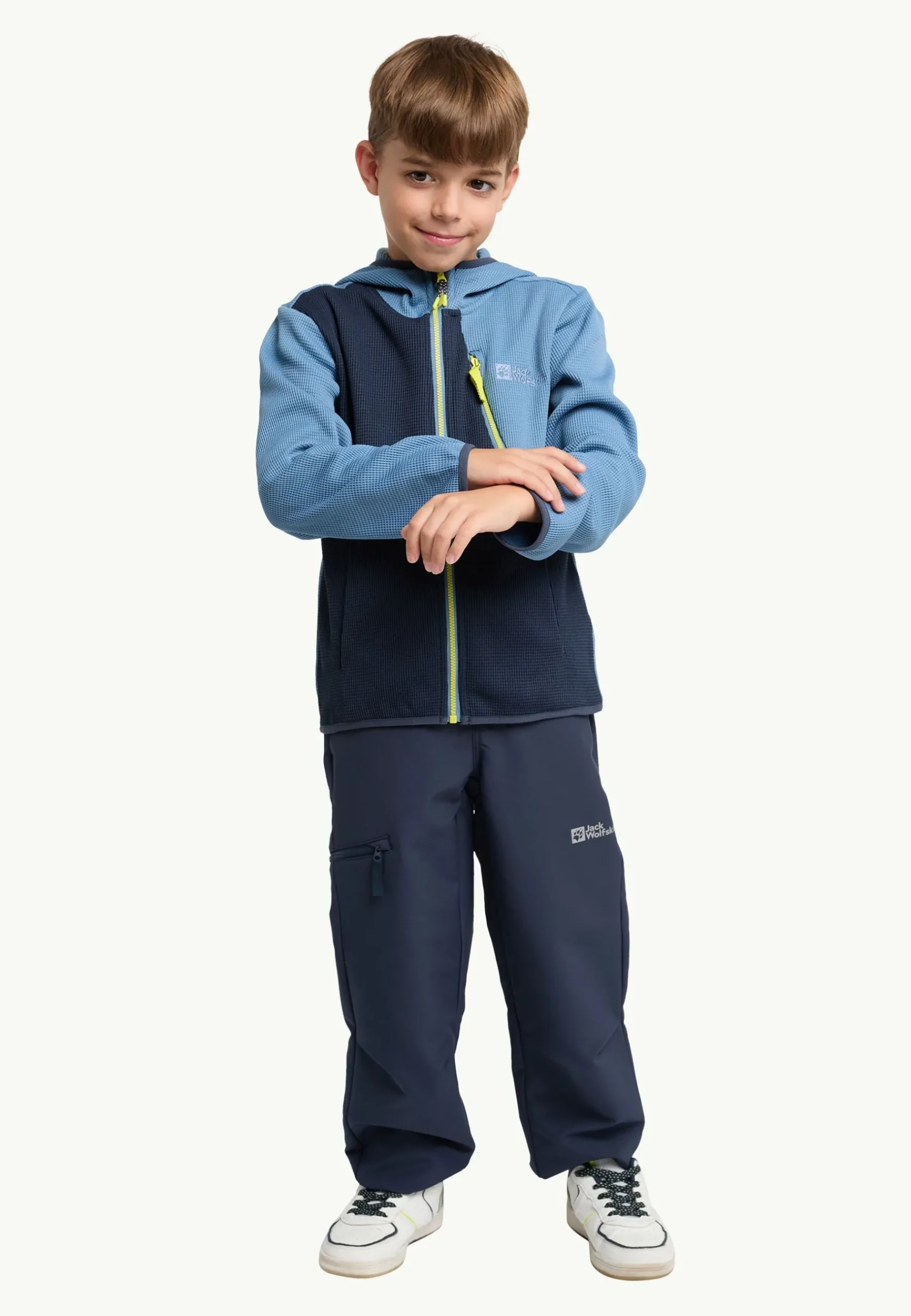 Jack Wolfskin Actamic Grid Midlayer K|Kinderen Voor- En Najaarsjacks/-Jassen|Fleece