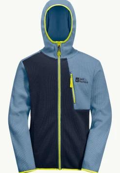 Jack Wolfskin Actamic Grid Midlayer K|Kinderen Voor- En Najaarsjacks/-Jassen|Fleece