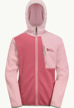 Jack Wolfskin Actamic Grid Midlayer K|Kinderen Voor- En Najaarsjacks/-Jassen|Fleece