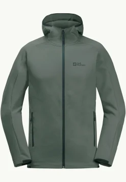 Jack Wolfskin Alpgrat Hooded Fz M|Heren Wandelen|Voor- En Najaarsjacks/-Jassen