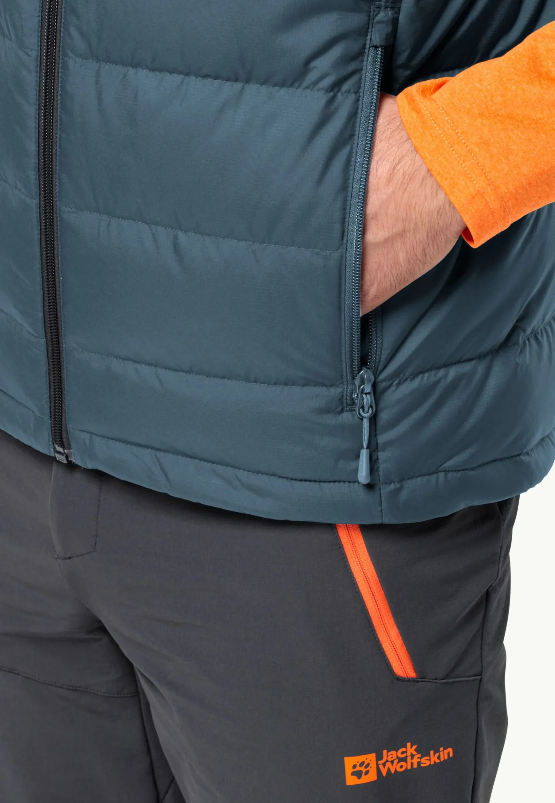 Jack Wolfskin Ather Down Vest M Rds|Heren Wandelen|Voor- En Najaarsjacks/-Jassen