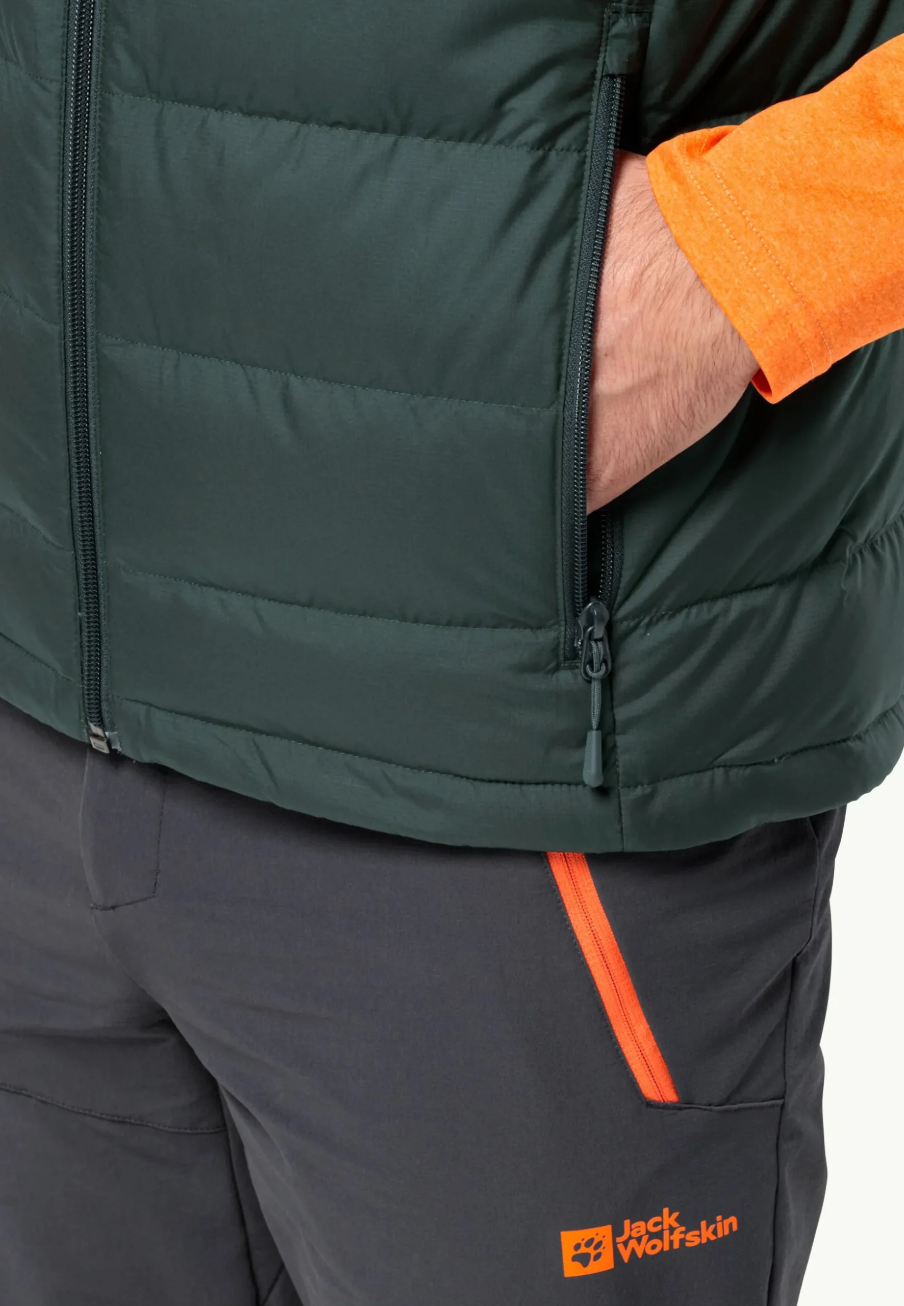 Jack Wolfskin Ather Down Vest M Rds|Heren Wandelen|Voor- En Najaarsjacks/-Jassen