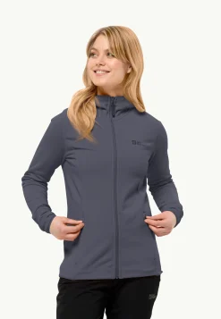 Jack Wolfskin Baiselberg Hooded Fz W|DAMES Lifestyle|Wandelen