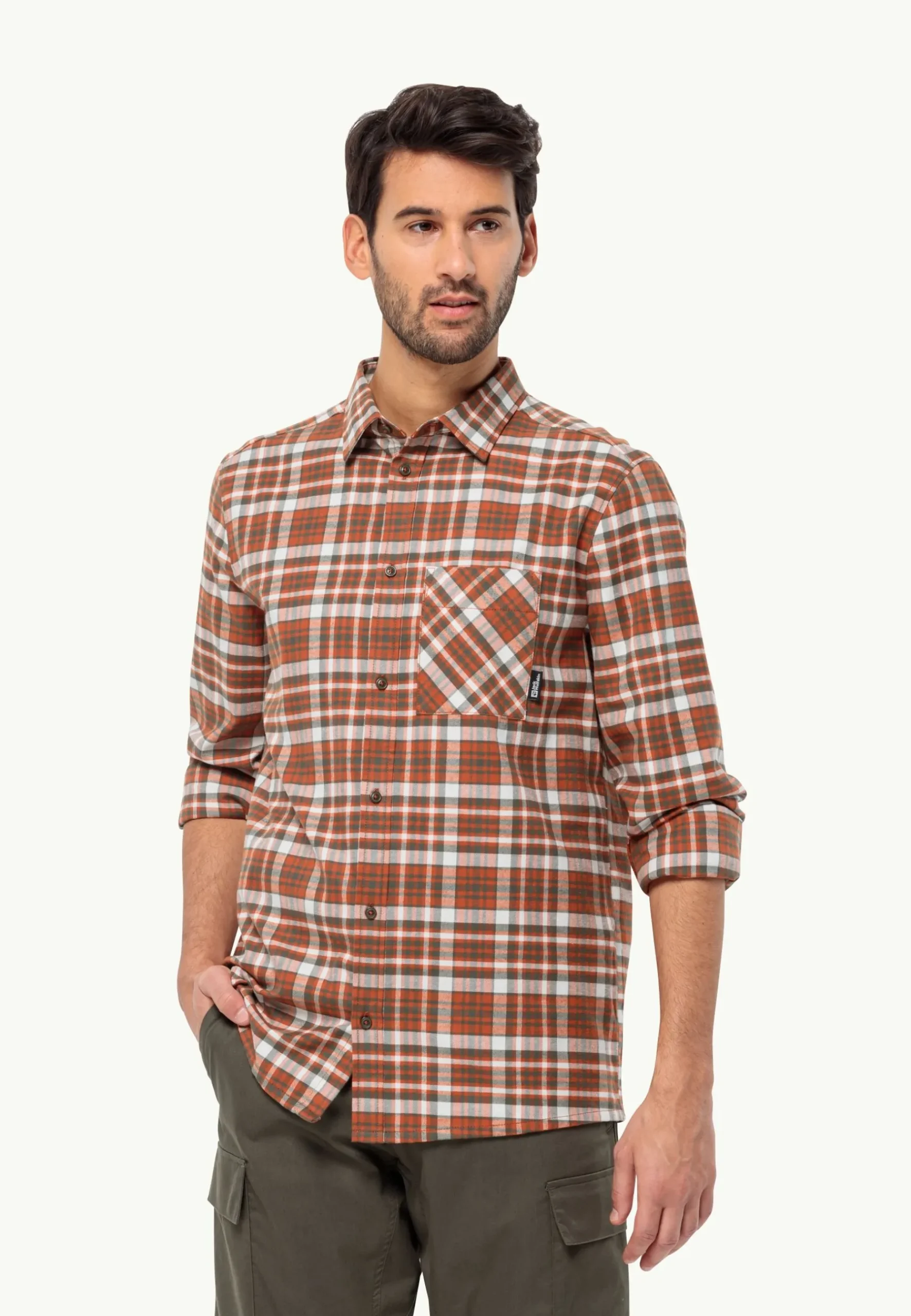 Jack Wolfskin Bergweg Shirt M|Heren Lifestyle|Overhemden