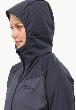 Jack Wolfskin Brisstal Hoody W|DAMES Wandelen|Voor- En Najaarsjacks/-Jassen