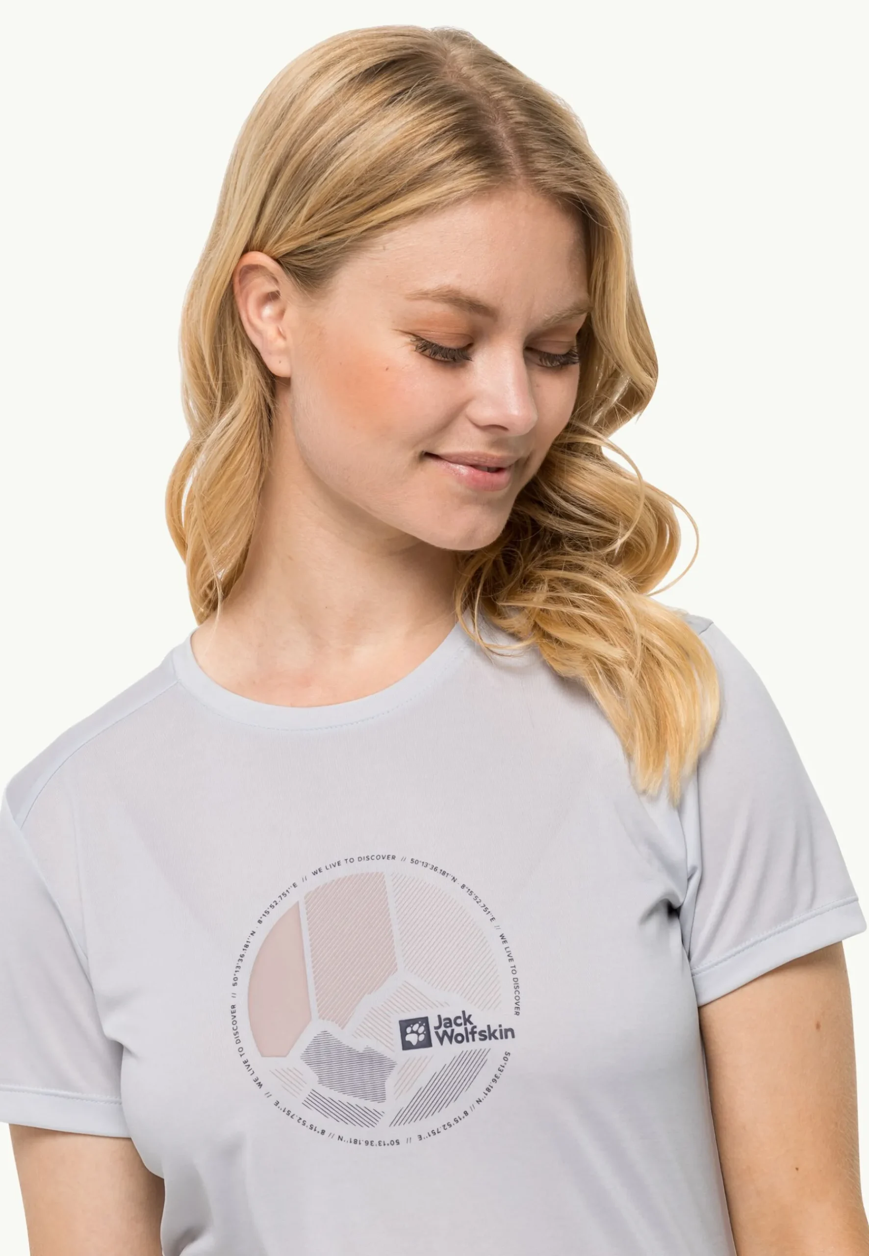 Jack Wolfskin Crosstrail Graphic T W|DAMES Wandelen|Functionele Shirts