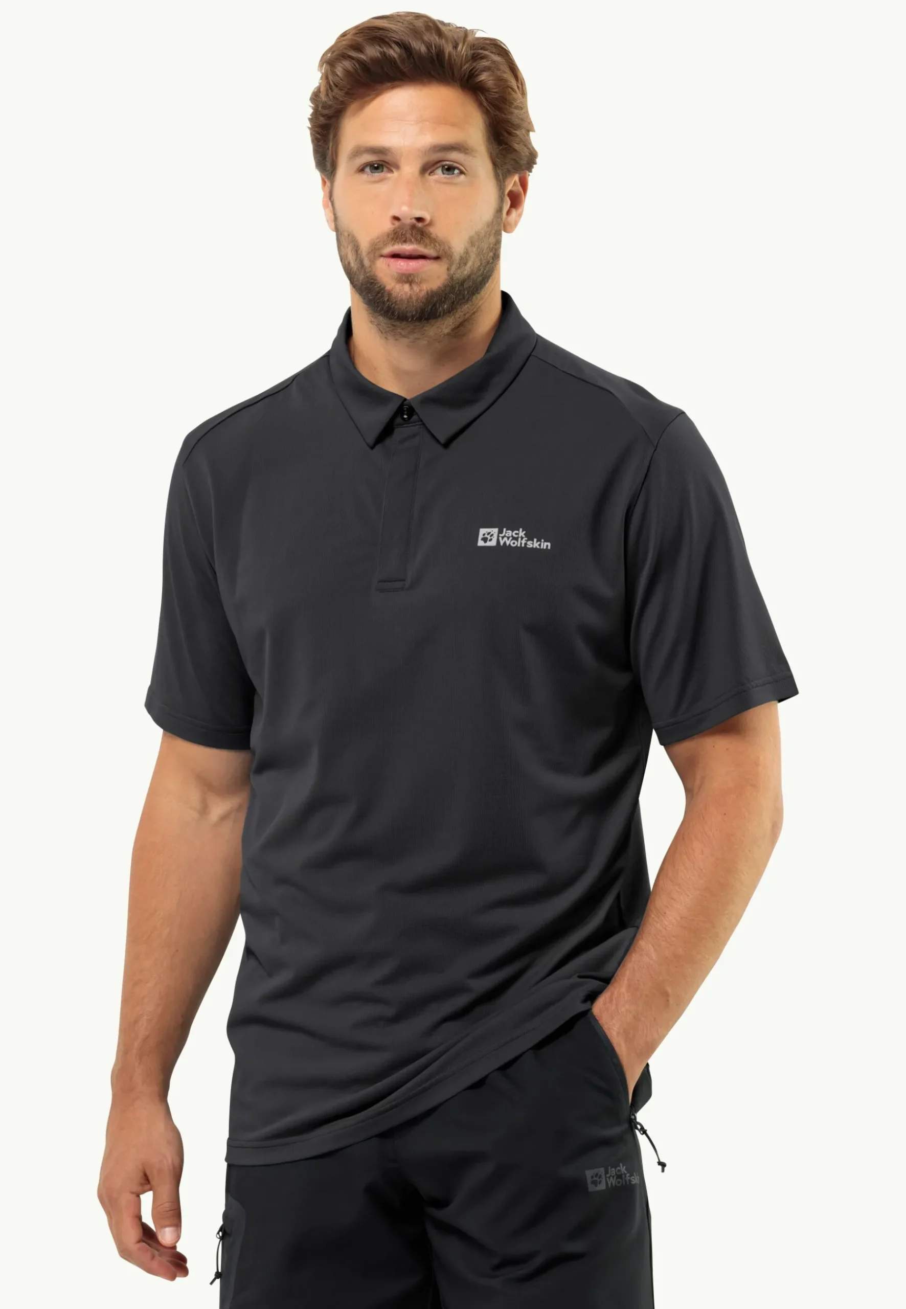 Jack Wolfskin Delgami Polo M|Heren Lifestyle|Functionele Shirts