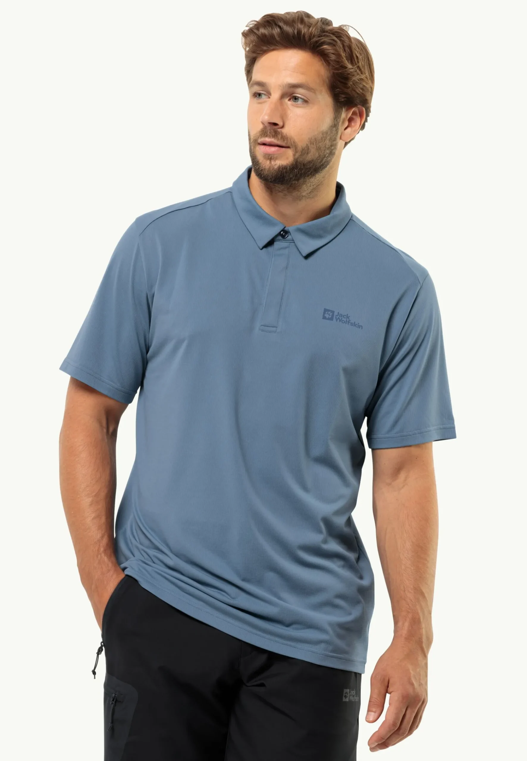 Jack Wolfskin Delgami Polo M|Heren Lifestyle|Functionele Shirts
