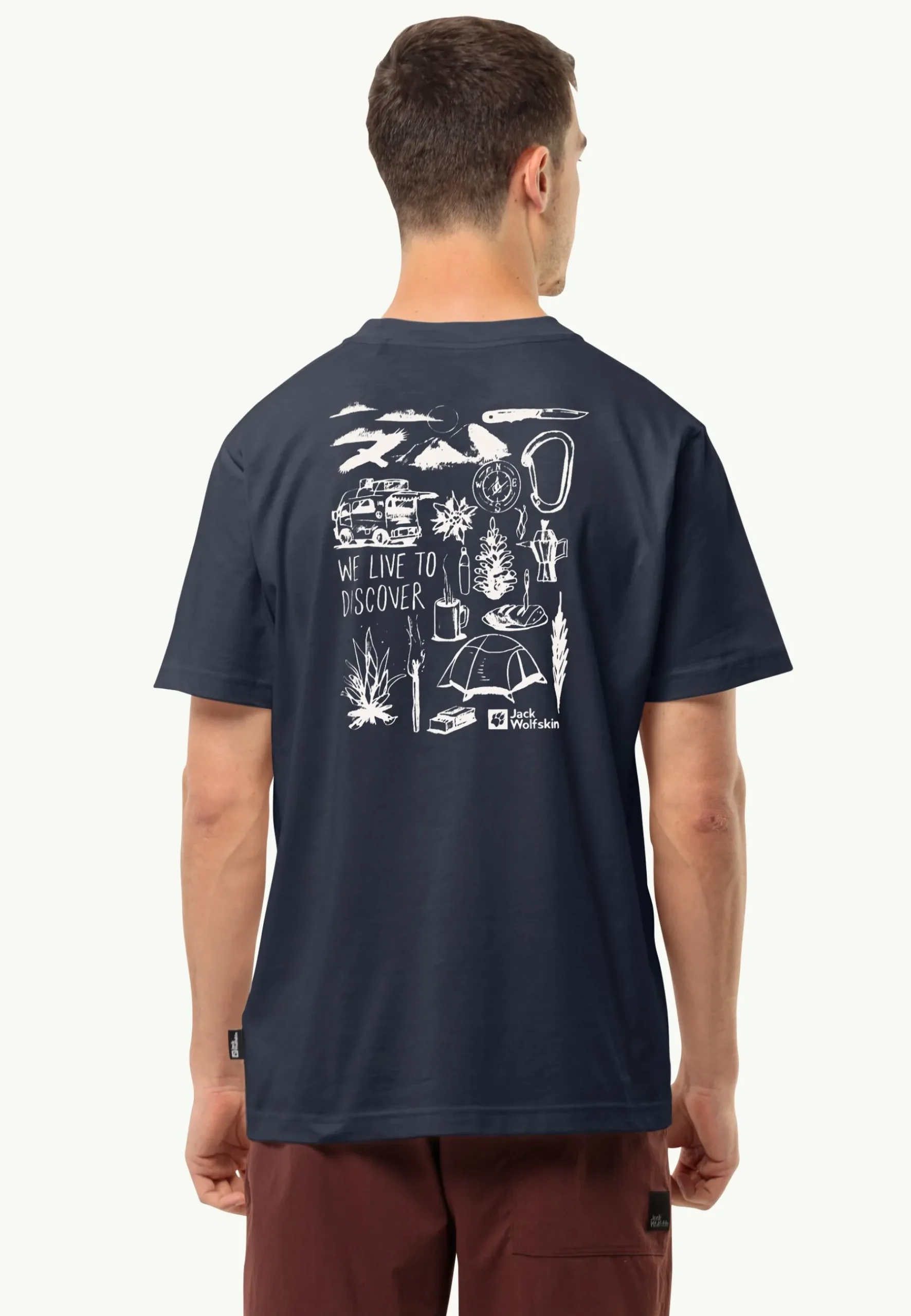 Jack Wolfskin Discover T M|Heren Lifestyle|T-Shirts & Longsleeves