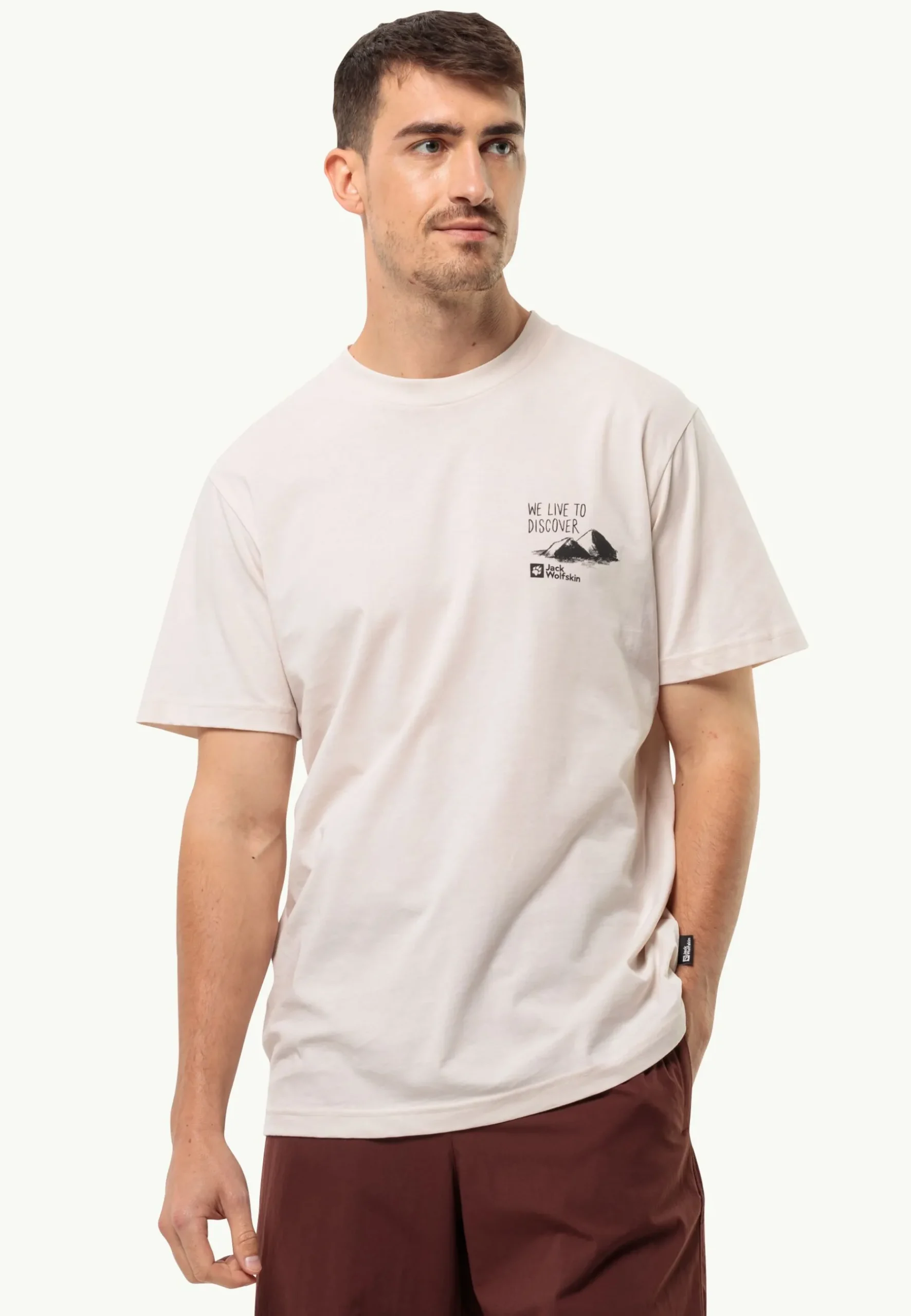 Jack Wolfskin Discover T M|Heren Lifestyle|T-Shirts & Longsleeves