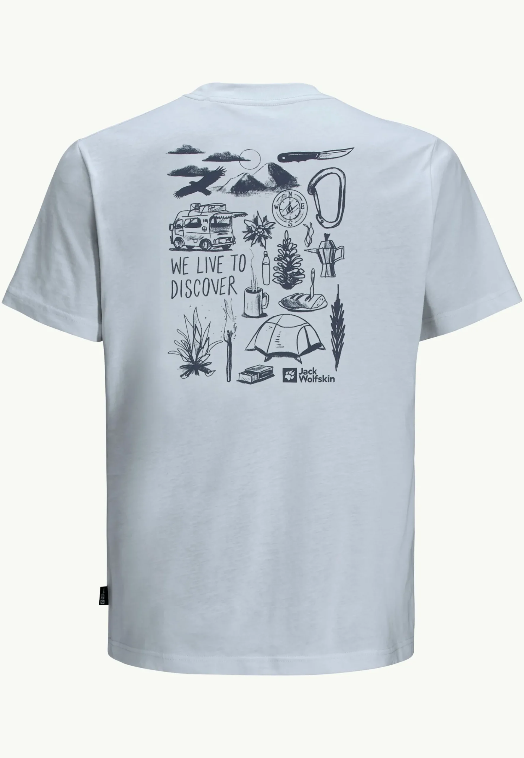 Jack Wolfskin Discover T M|Heren Lifestyle|T-Shirts & Longsleeves