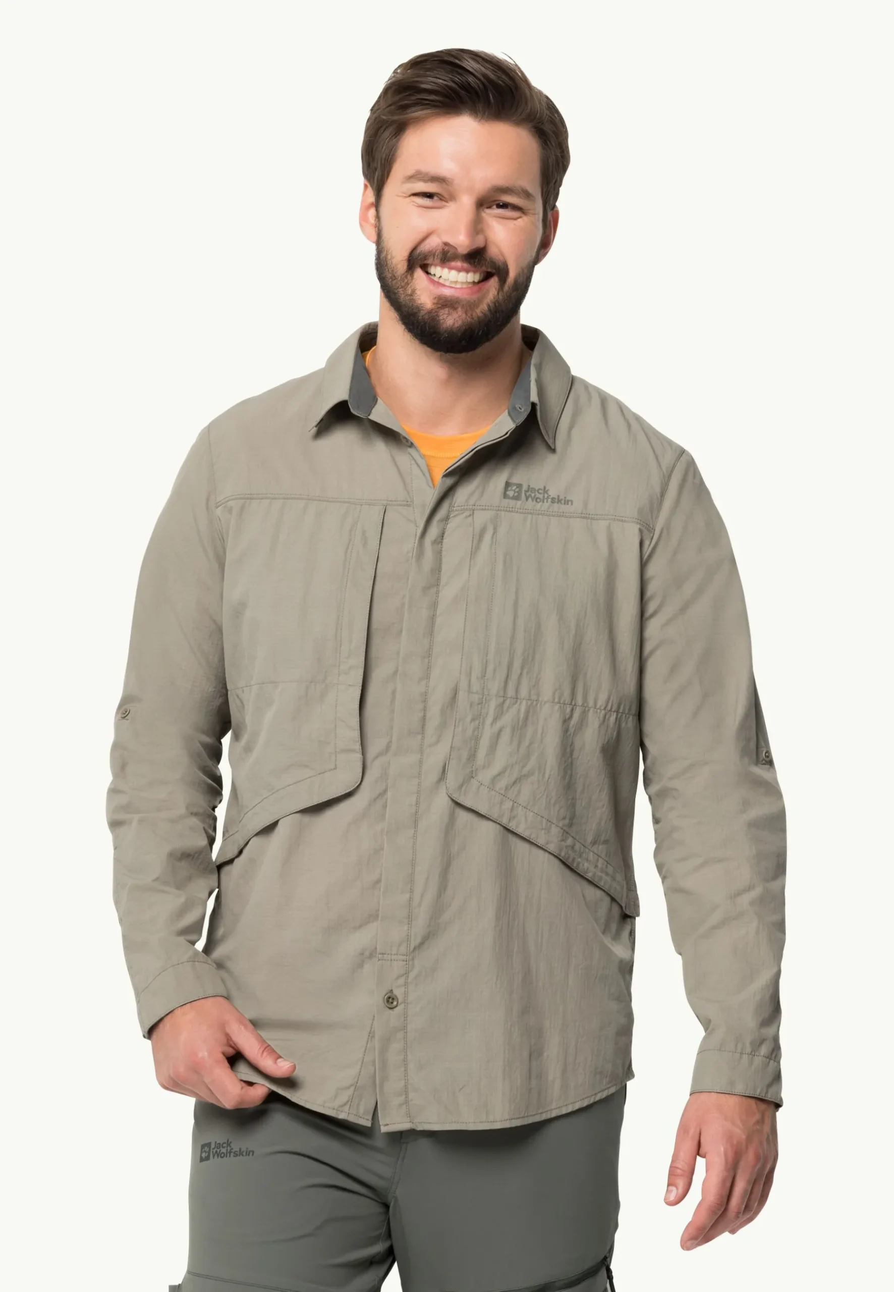 Jack Wolfskin Diskovera Ls Shirt M|Heren Discovery|Functionele Shirts