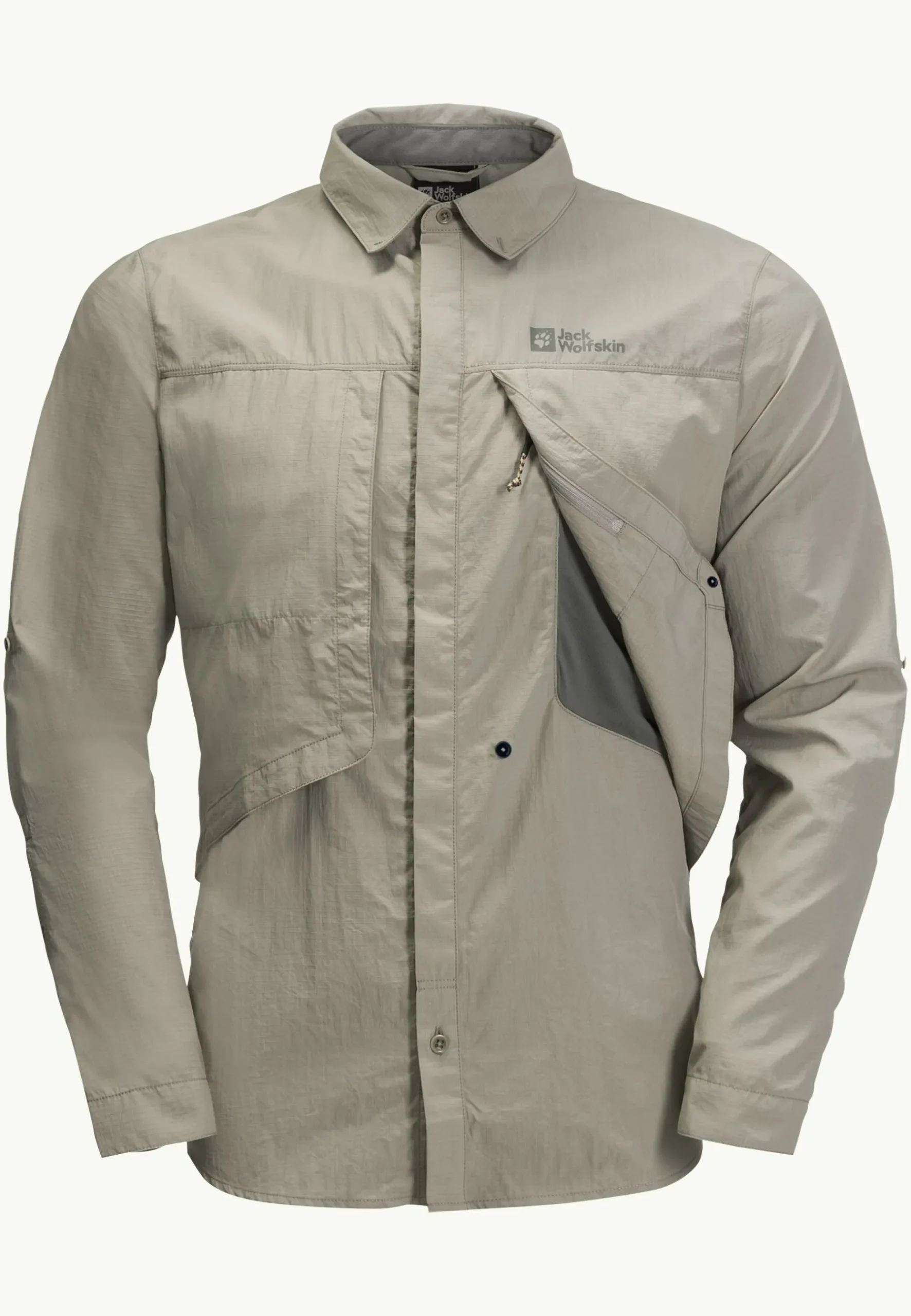 Jack Wolfskin Diskovera Ls Shirt M|Heren Discovery|Functionele Shirts