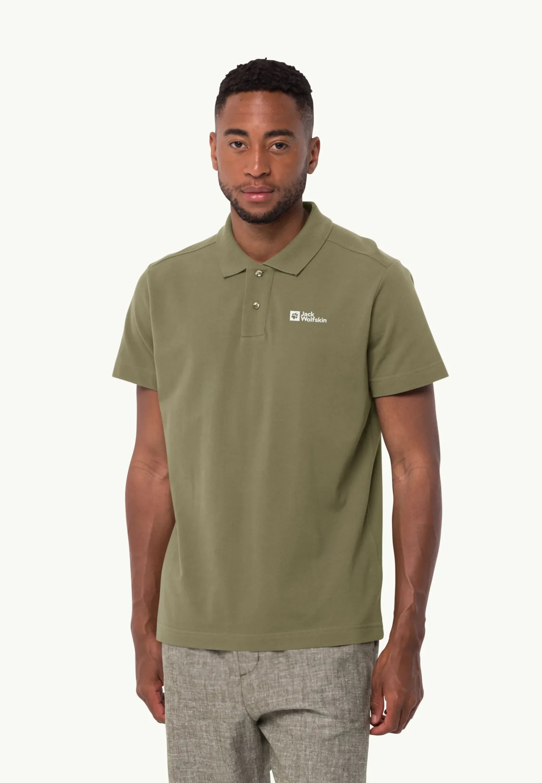 Jack Wolfskin Essential Polo M|Heren Lifestyle|Poloshirts