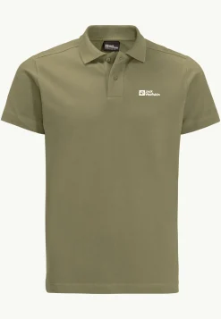Jack Wolfskin Essential Polo M|Heren Lifestyle|Poloshirts
