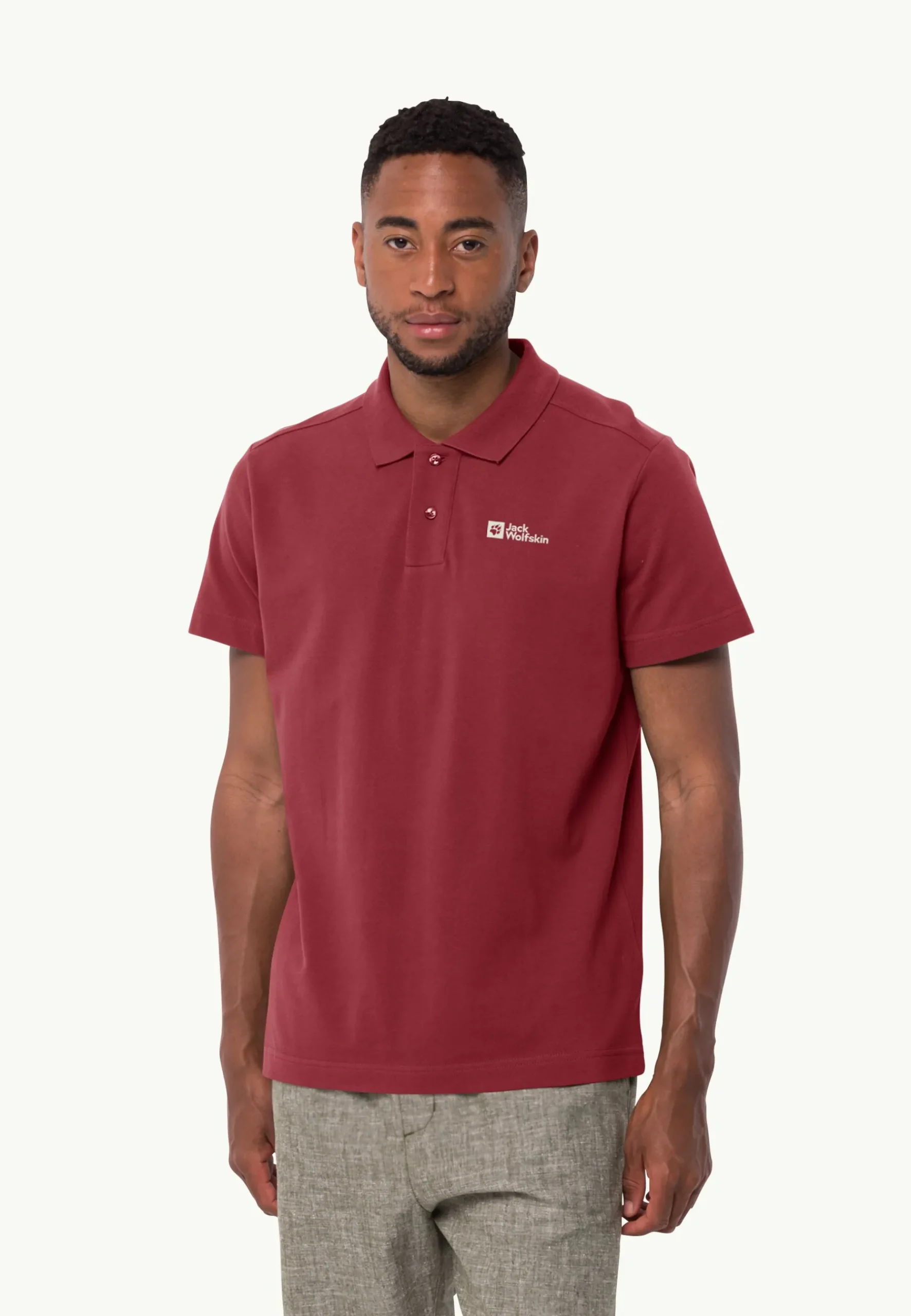 Jack Wolfskin Essential Polo M|Heren Lifestyle|Poloshirts