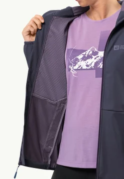 Jack Wolfskin Feldberg Hoody W|DAMES Wandelen|Voor- En Najaarsjacks/-Jassen