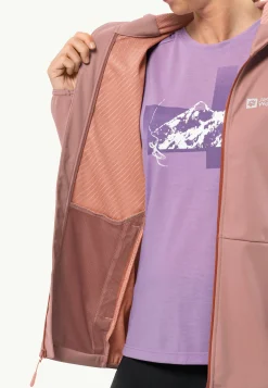Jack Wolfskin Feldberg Hoody W|DAMES Wandelen|Voor- En Najaarsjacks/-Jassen
