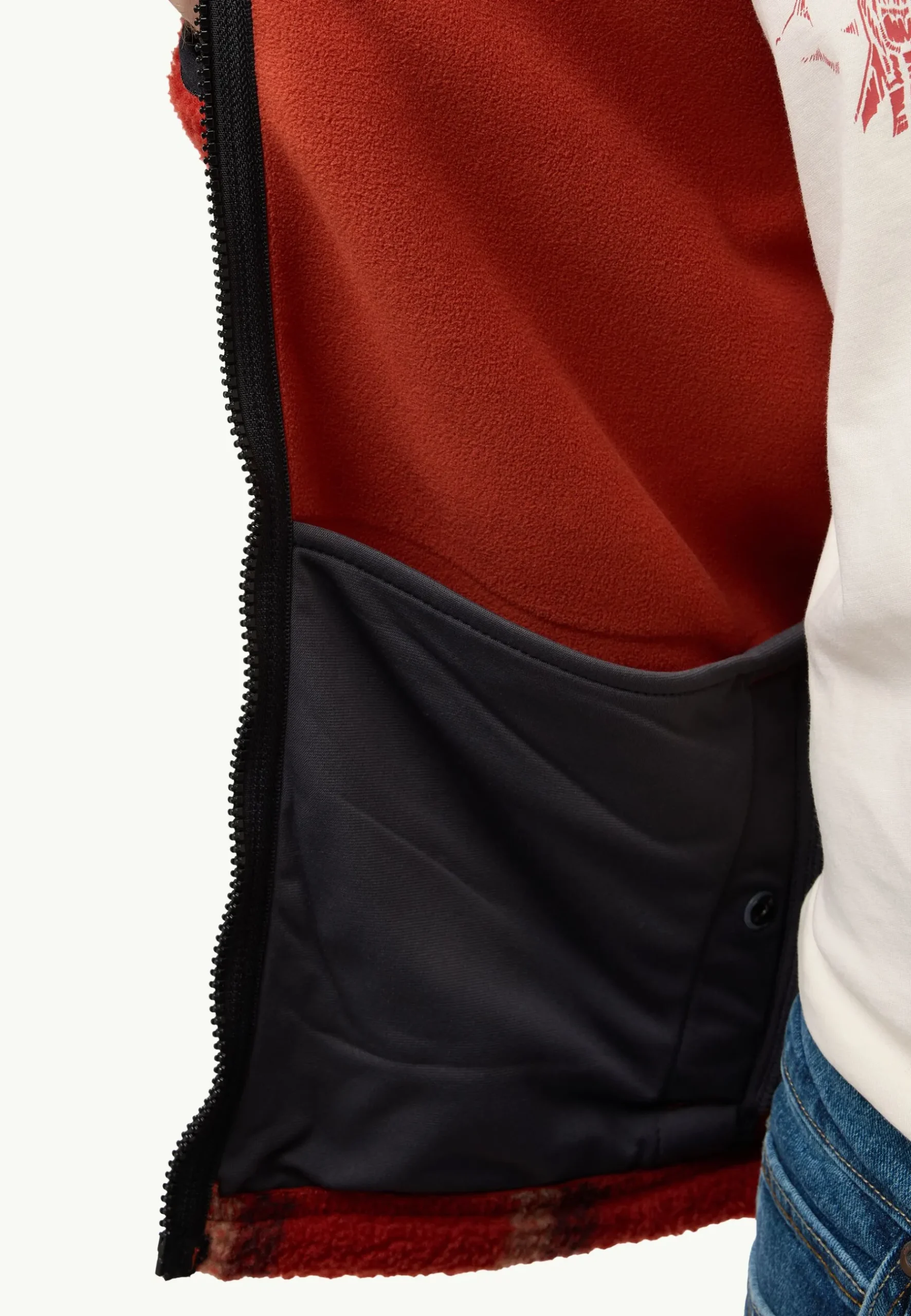 Jack Wolfskin Felslicht Check Jkt M|Heren Fleece|Hoodies & Pullovers
