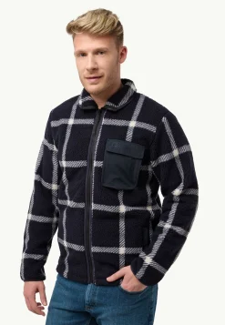 Jack Wolfskin Felslicht Check Jkt M|Heren Fleece|Hoodies & Pullovers