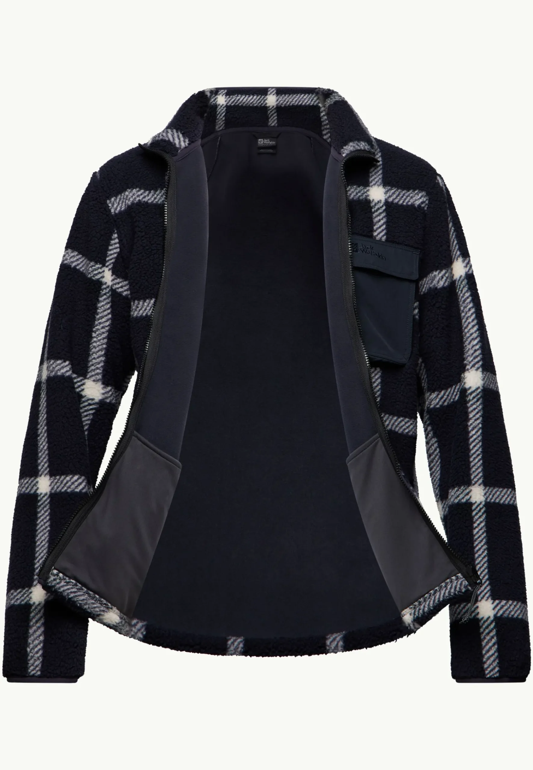 Jack Wolfskin Felslicht Check Jkt M|Heren Fleece|Hoodies & Pullovers