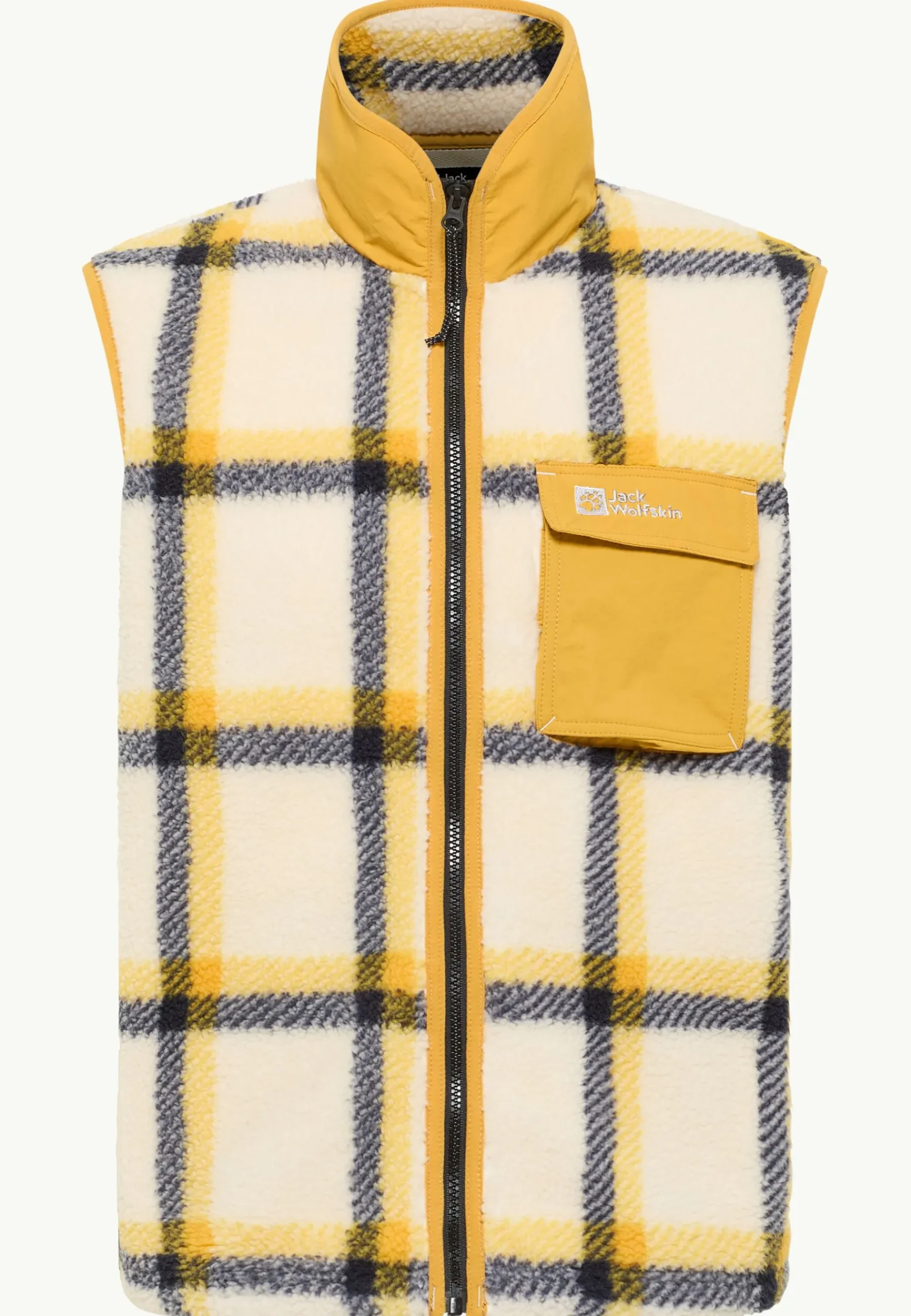 Jack Wolfskin Felslicht Check Vest M|Heren Fleece|Hoodies & Pullovers
