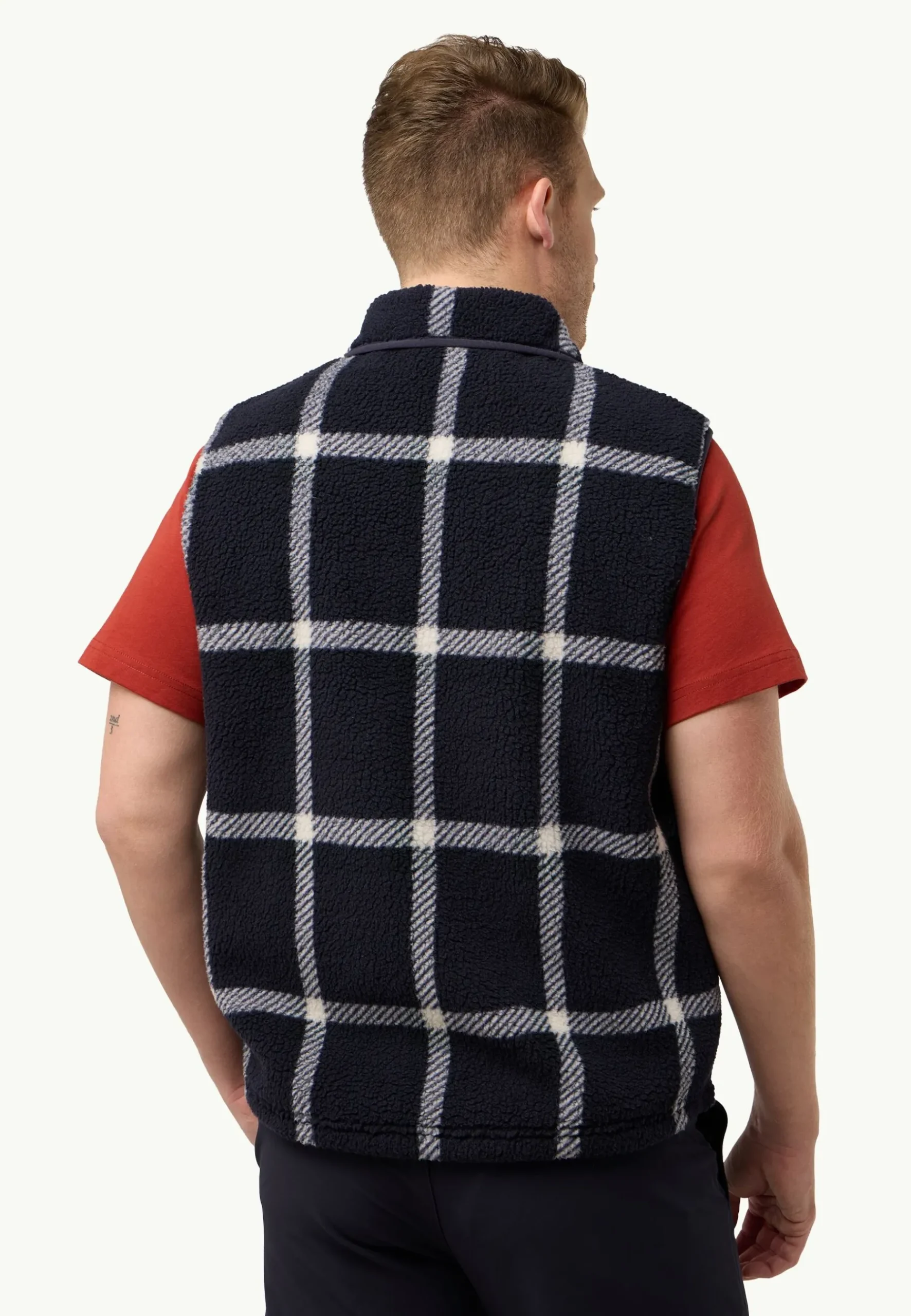Jack Wolfskin Felslicht Check Vest M|Heren Fleece|Hoodies & Pullovers