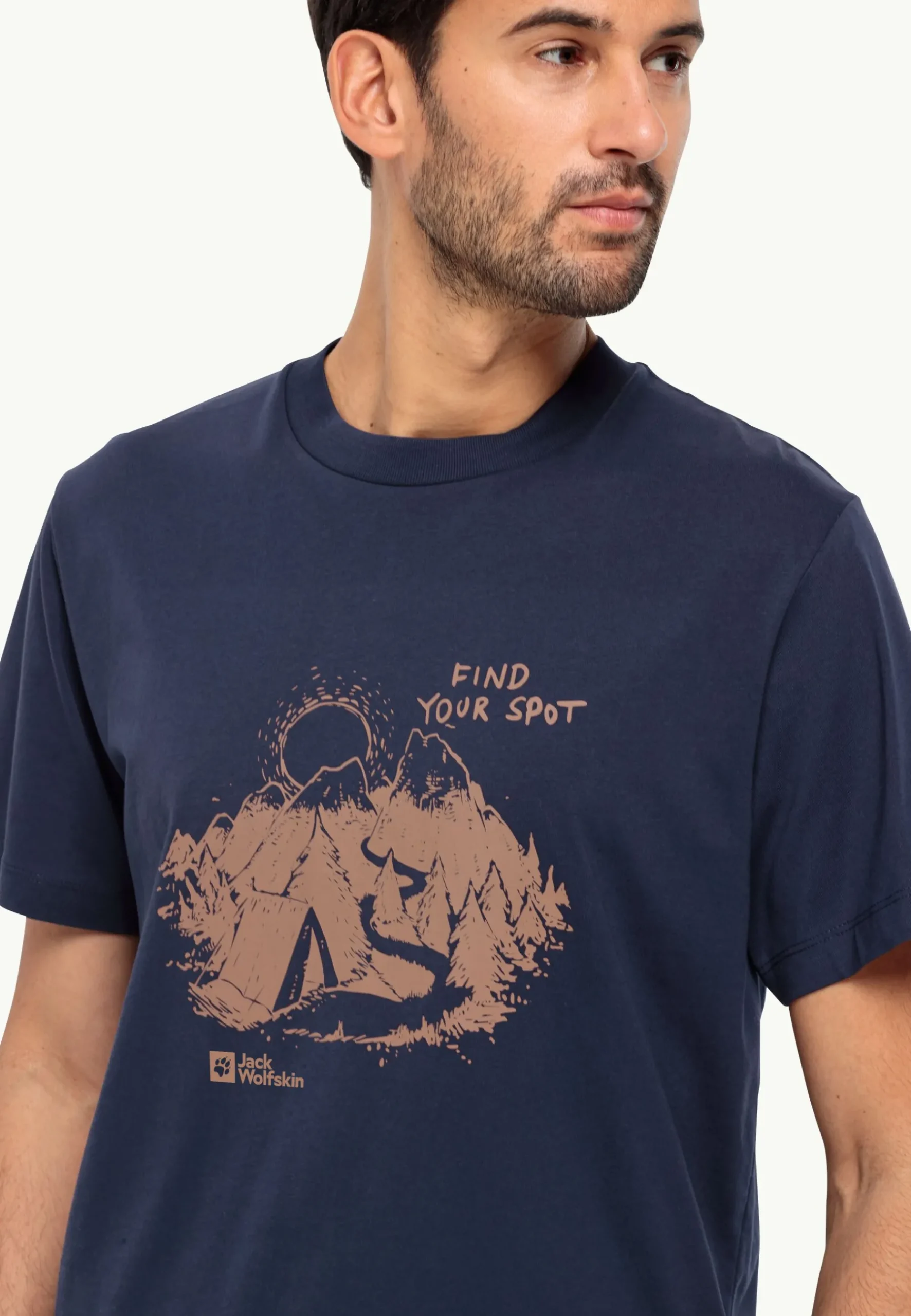Jack Wolfskin Find Your Spot T M|Heren Lifestyle|T-Shirts & Longsleeves