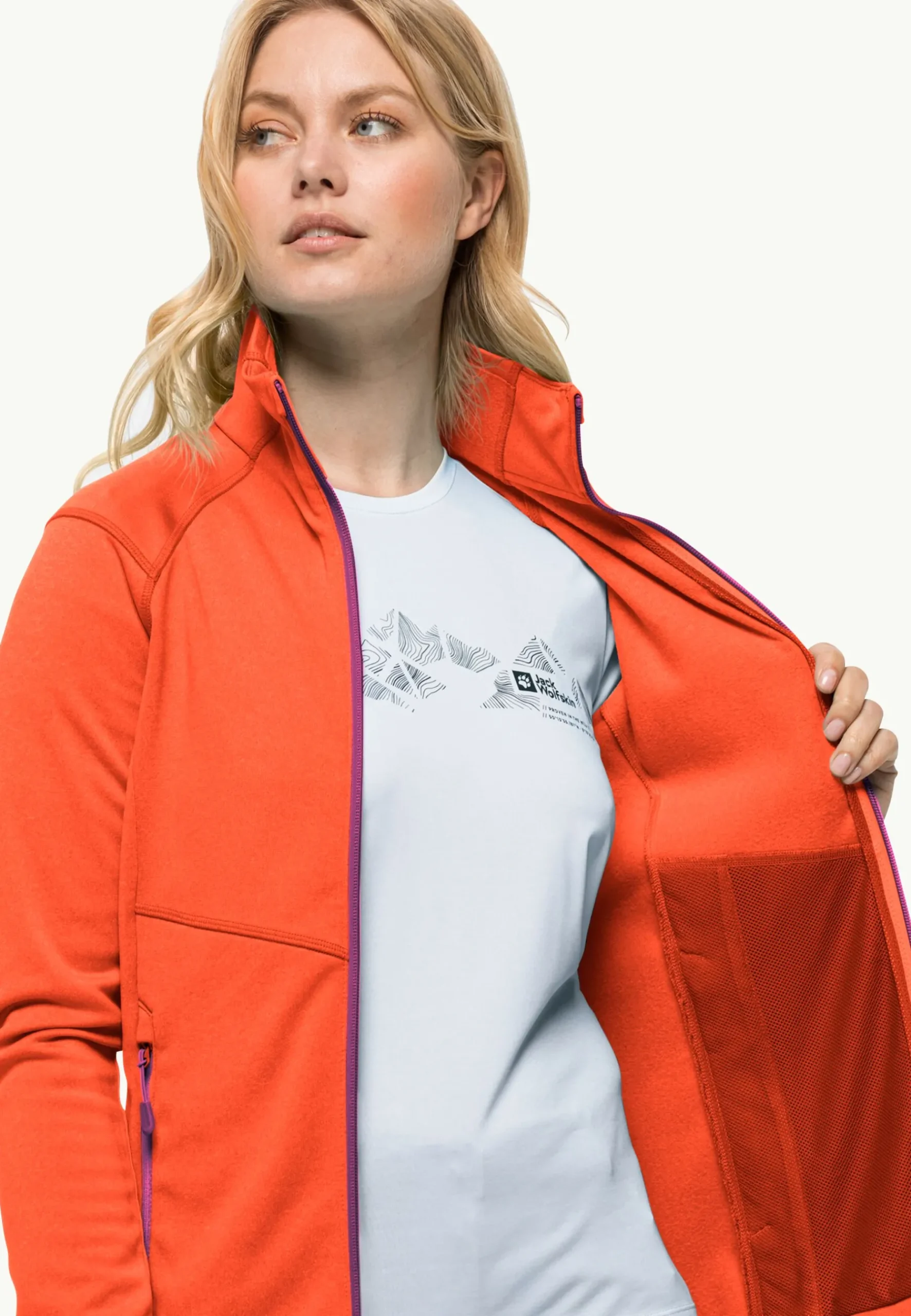 Jack Wolfskin Fortberg Fz W|DAMES Wandelen|Voor- En Najaarsjacks/-Jassen