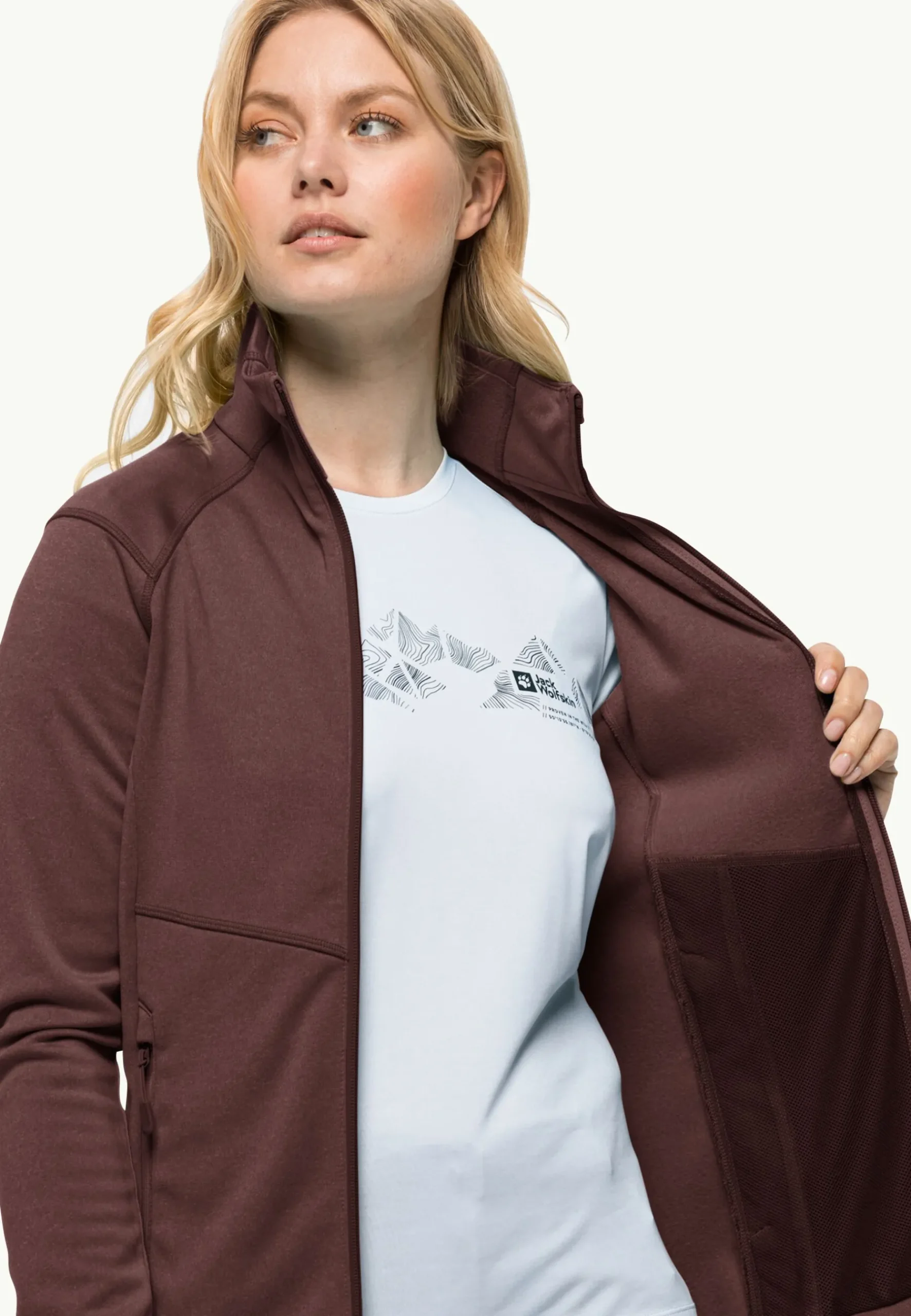 Jack Wolfskin Fortberg Fz W|DAMES Wandelen|Voor- En Najaarsjacks/-Jassen