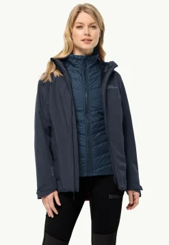 Jack Wolfskin Glaabach 3in1 Jkt W|DAMES Wandelen|Voor- En Najaarsjacks/-Jassen