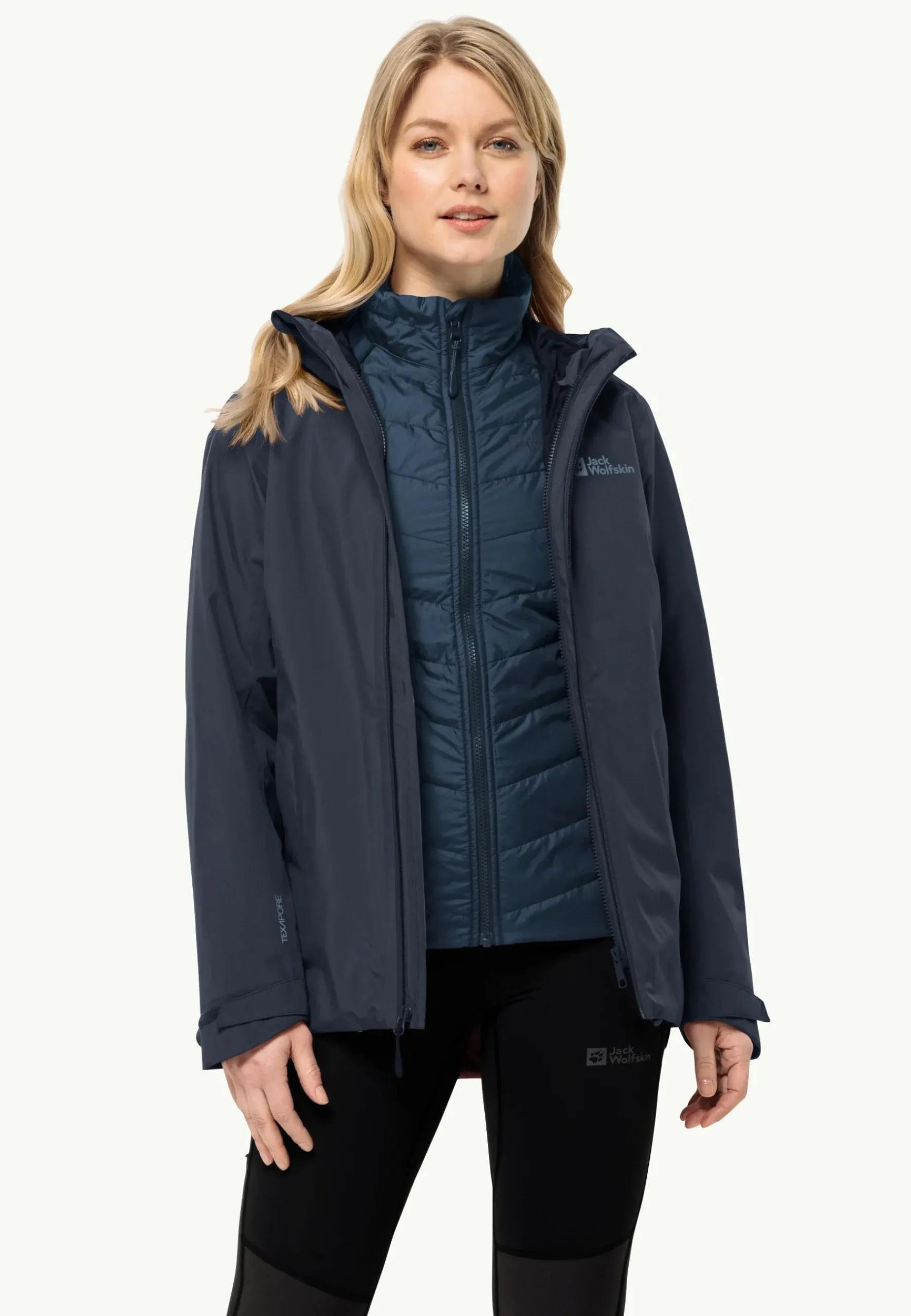 Jack Wolfskin Glaabach 3in1 Jkt W|DAMES Wandelen|Voor- En Najaarsjacks/-Jassen