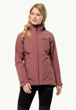 Jack Wolfskin Glaabach 3in1 Jkt W|DAMES Wandelen|Voor- En Najaarsjacks/-Jassen