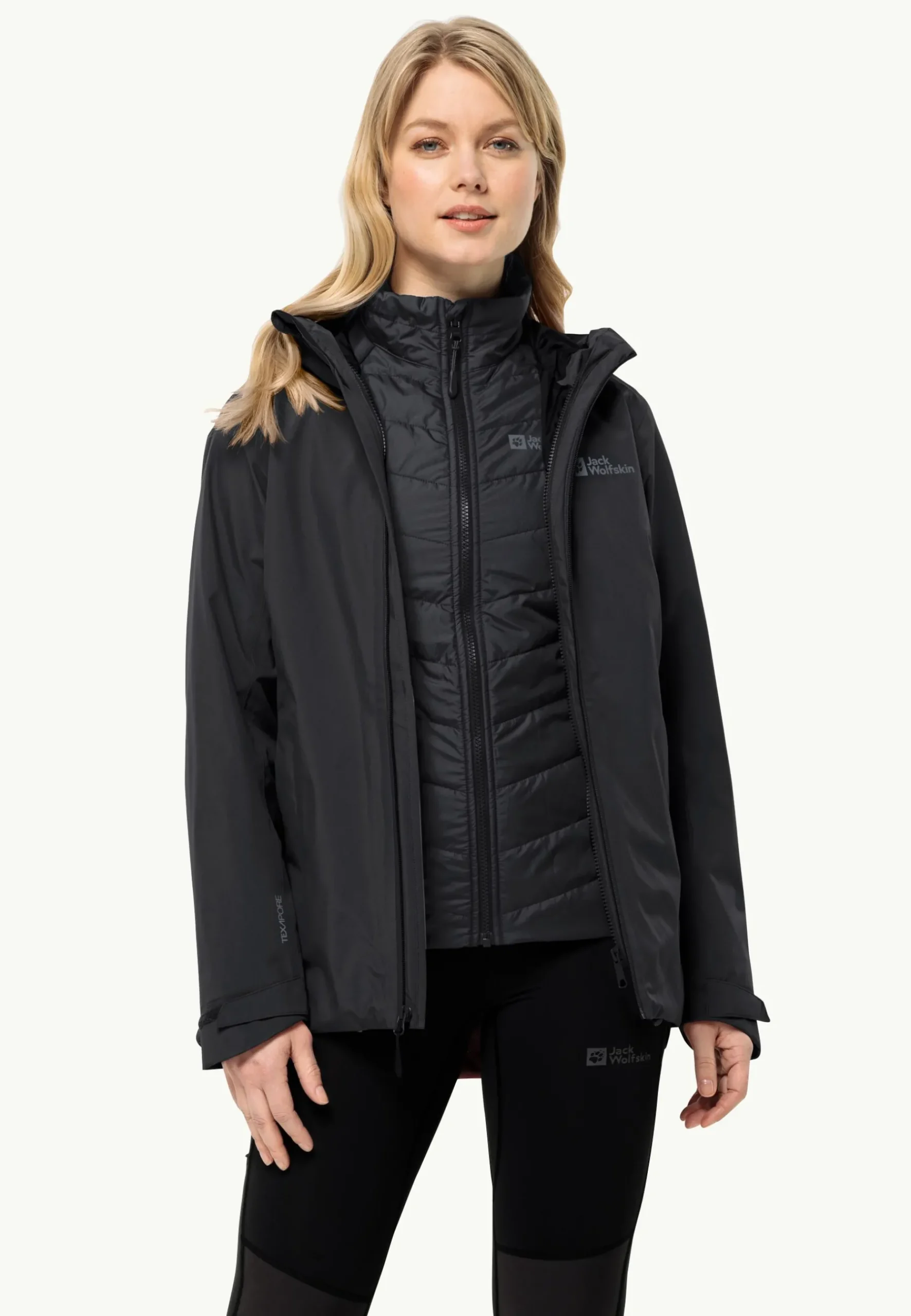 Jack Wolfskin Glaabach 3in1 Jkt W|DAMES Wandelen|Voor- En Najaarsjacks/-Jassen