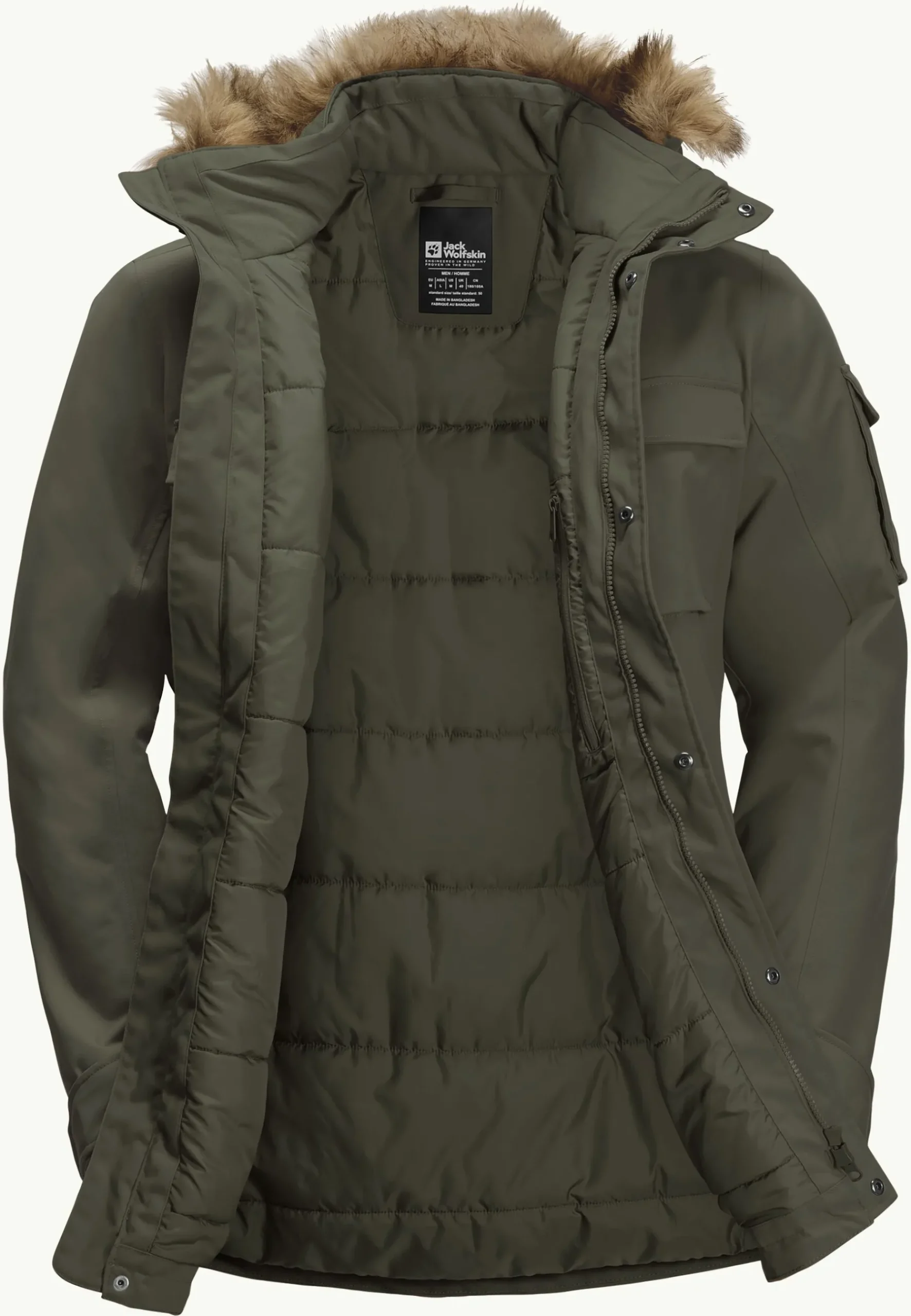 Jack Wolfskin Glacier Canyon Parka|Heren Lifestyle|Voor- En Najaarsjacks/-Jassen