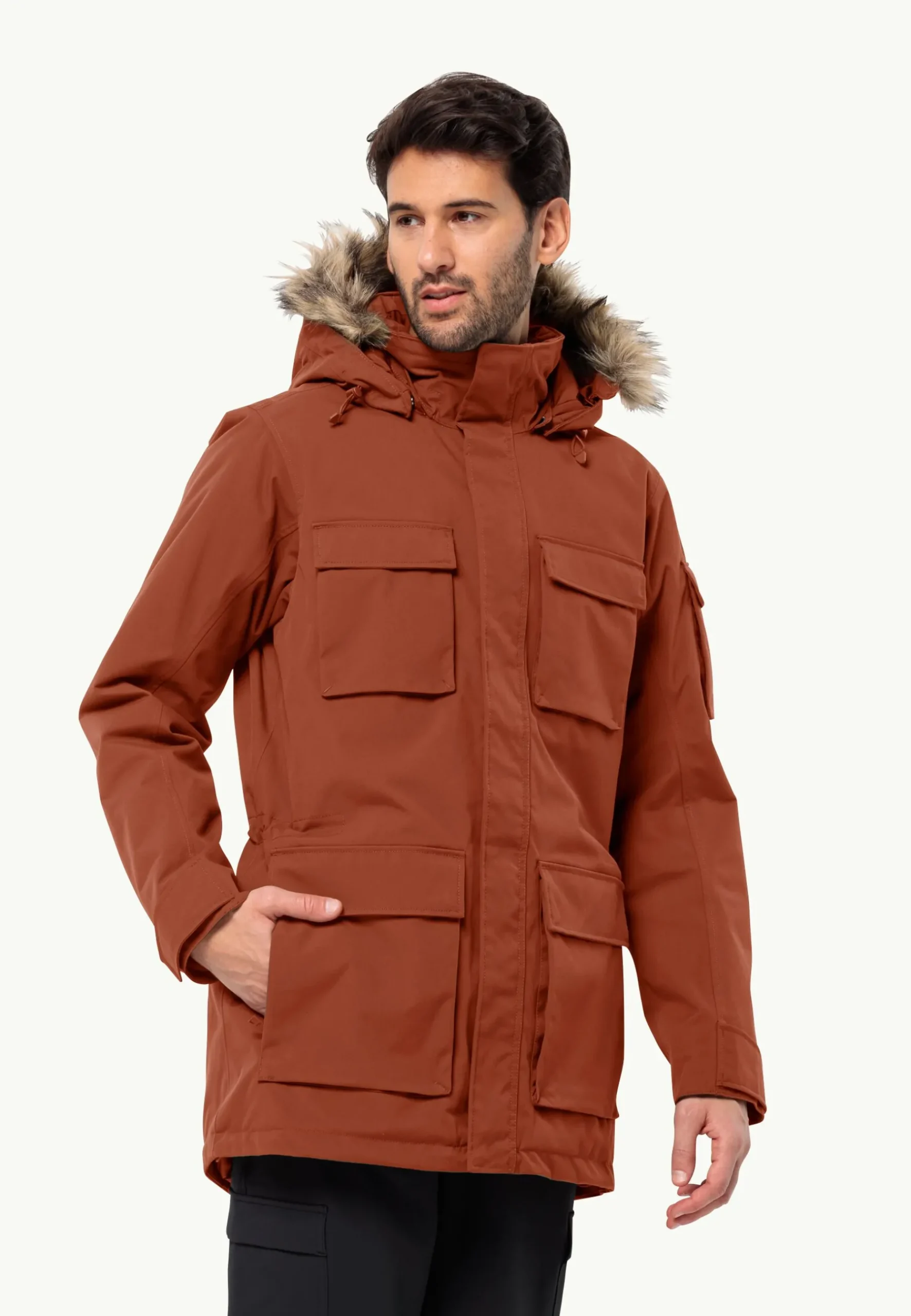 Jack Wolfskin Glacier Canyon Parka|Heren Lifestyle|Voor- En Najaarsjacks/-Jassen