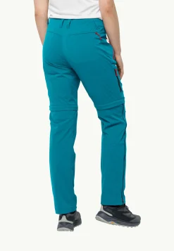 Jack Wolfskin Glastal Zip Away Pants W|DAMES Wandelen|Softshellbroeken