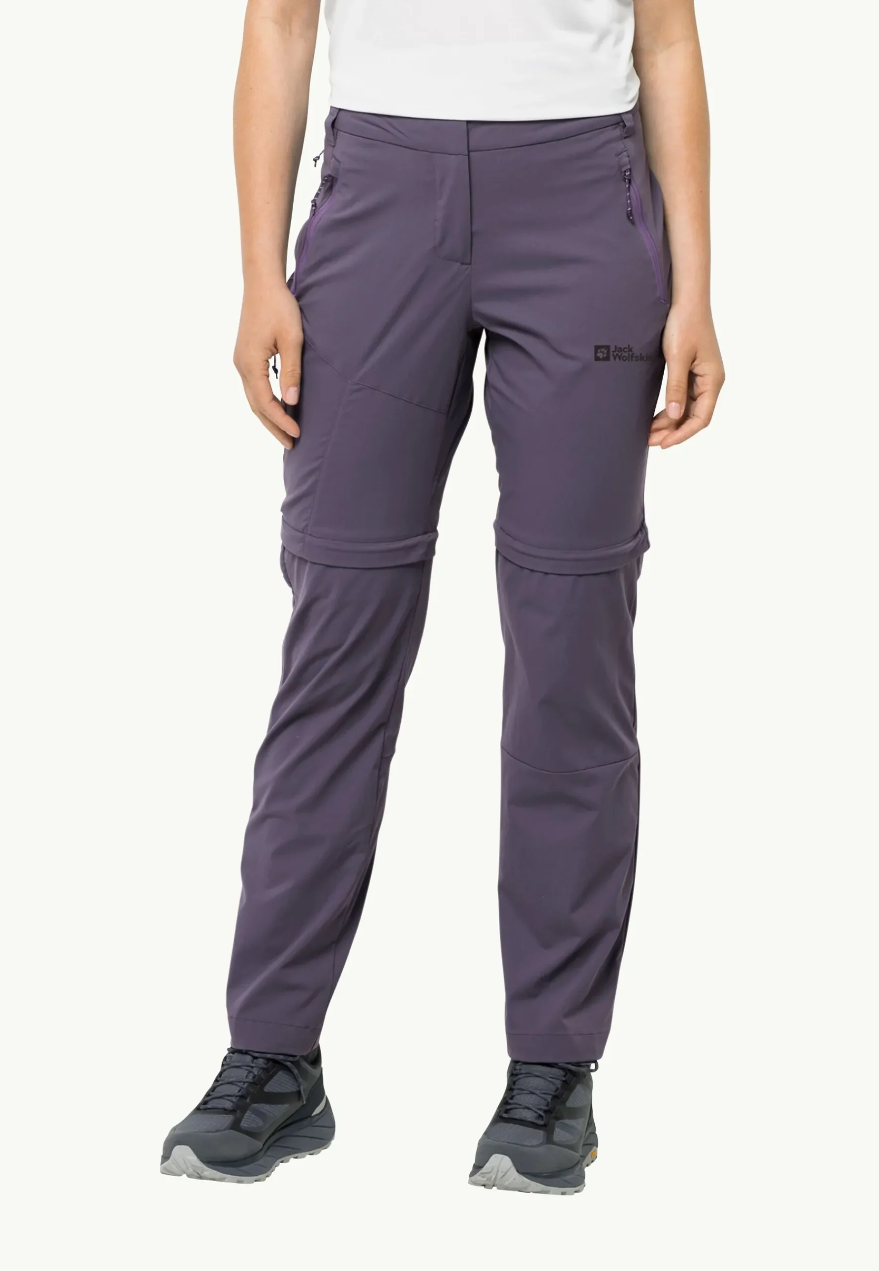 Jack Wolfskin Glastal Zip Away Pants W|DAMES Wandelen|Softshellbroeken