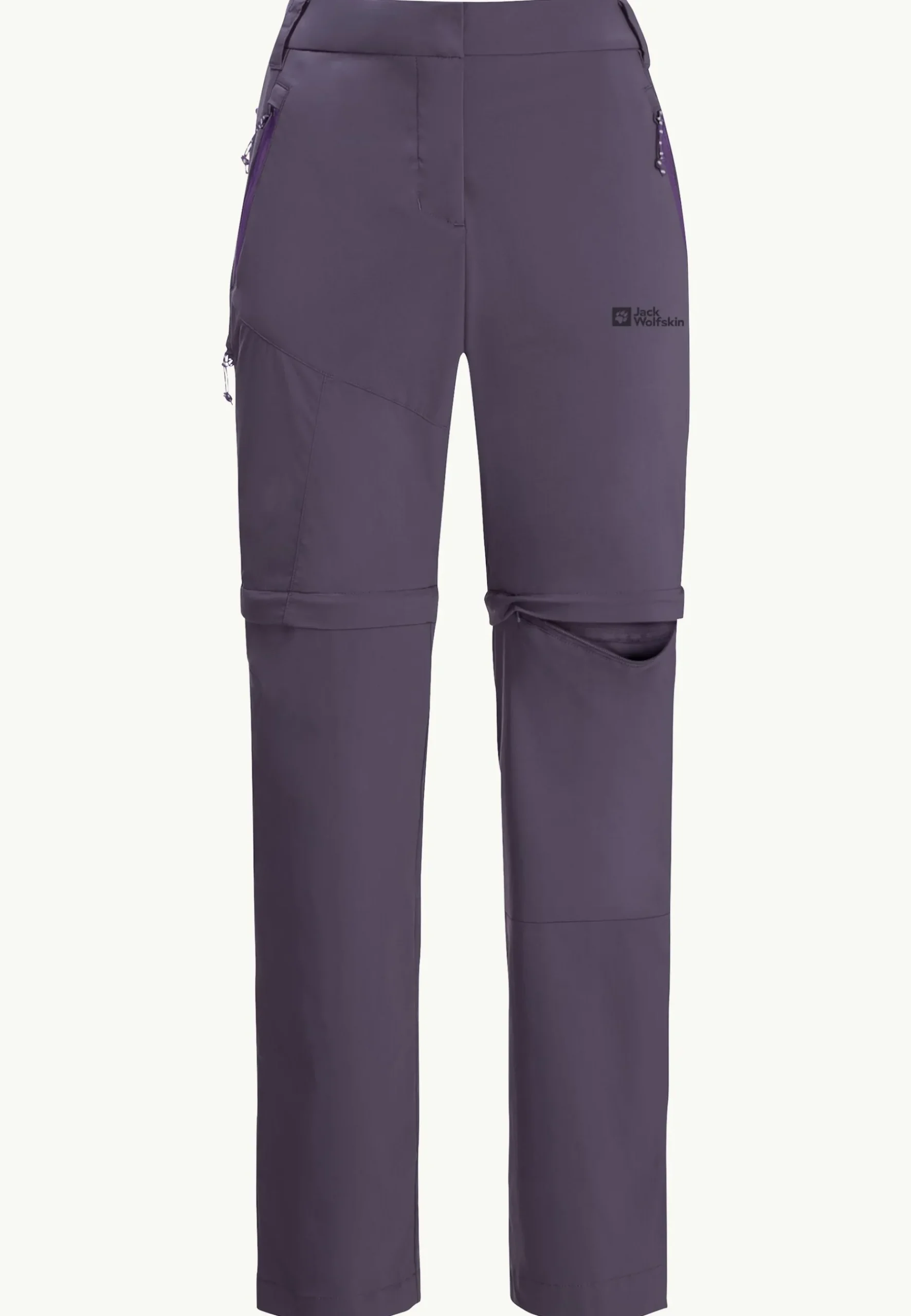Jack Wolfskin Glastal Zip Away Pants W|DAMES Wandelen|Softshellbroeken