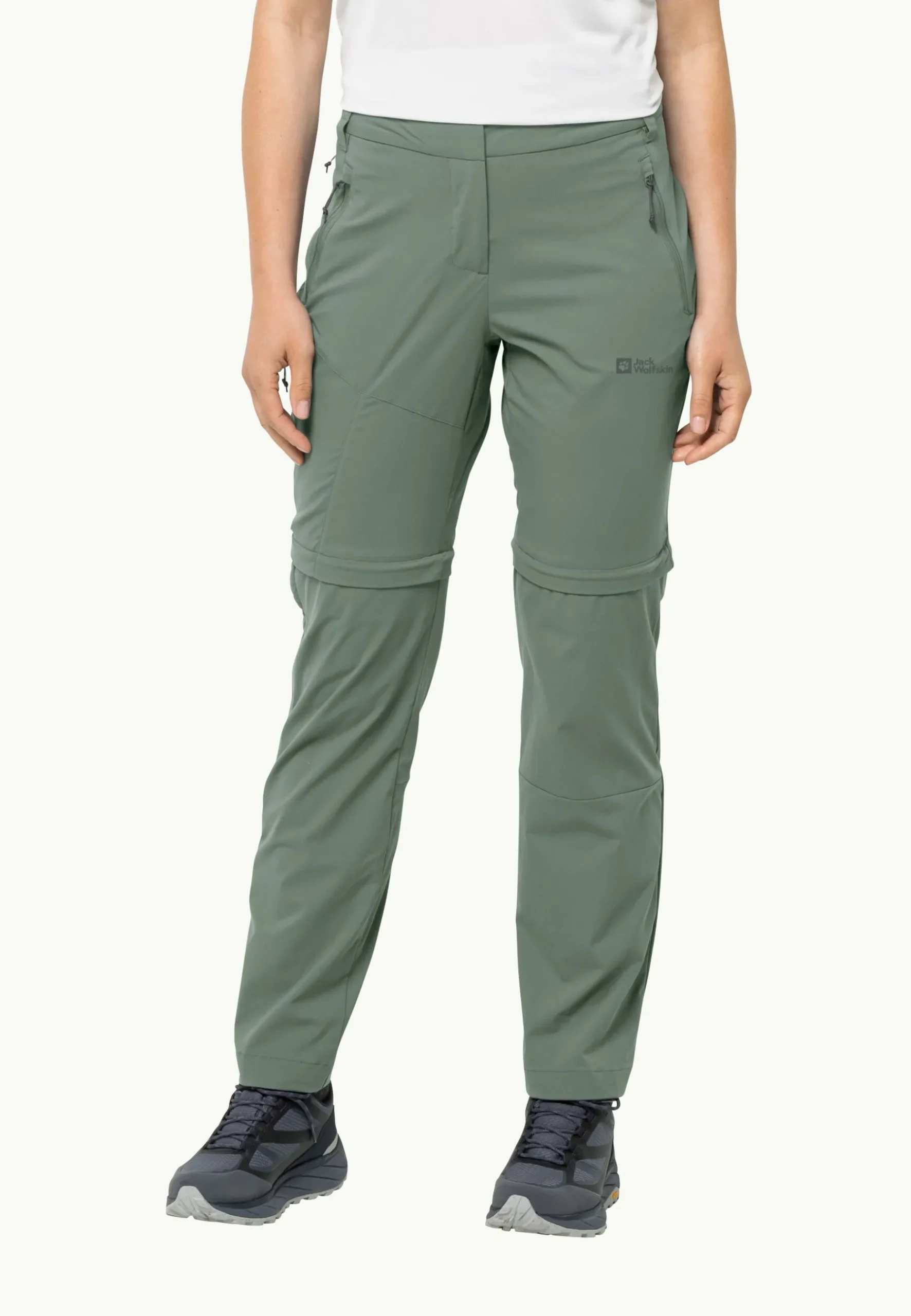 Jack Wolfskin Glastal Zip Away Pants W|DAMES Wandelen|Softshellbroeken