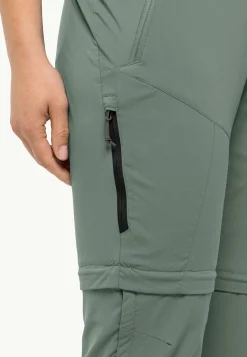 Jack Wolfskin Glastal Zip Away Pants W|DAMES Wandelen|Softshellbroeken