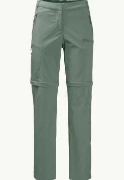 Jack Wolfskin Glastal Zip Away Pants W|DAMES Wandelen|Softshellbroeken
