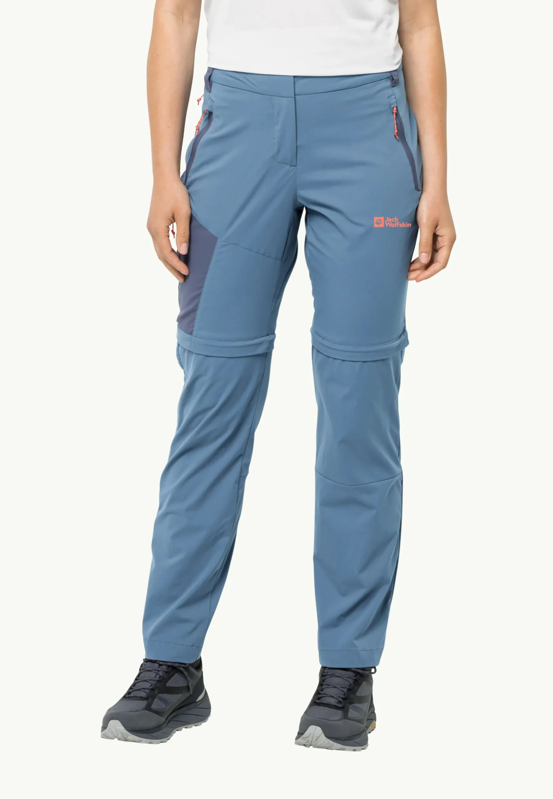 Jack Wolfskin Glastal Zip Away Pants W|DAMES Wandelen|Softshellbroeken