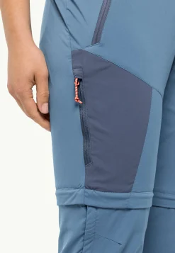 Jack Wolfskin Glastal Zip Away Pants W|DAMES Wandelen|Softshellbroeken
