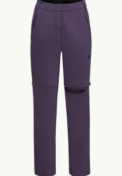 Jack Wolfskin Glastal Zip Off Pants W|DAMES Wandelen|Softshellbroeken