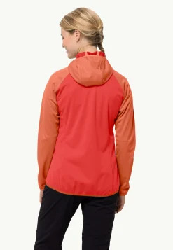 Jack Wolfskin Go Hike Softshell W|DAMES Wandelen|Voor- En Najaarsjacks/-Jassen