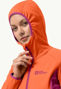 Jack Wolfskin Go Hike Softshell W|DAMES Wandelen|Voor- En Najaarsjacks/-Jassen