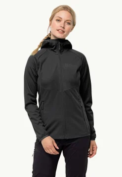 Jack Wolfskin Go Hike Softshell W|DAMES Wandelen|Voor- En Najaarsjacks/-Jassen