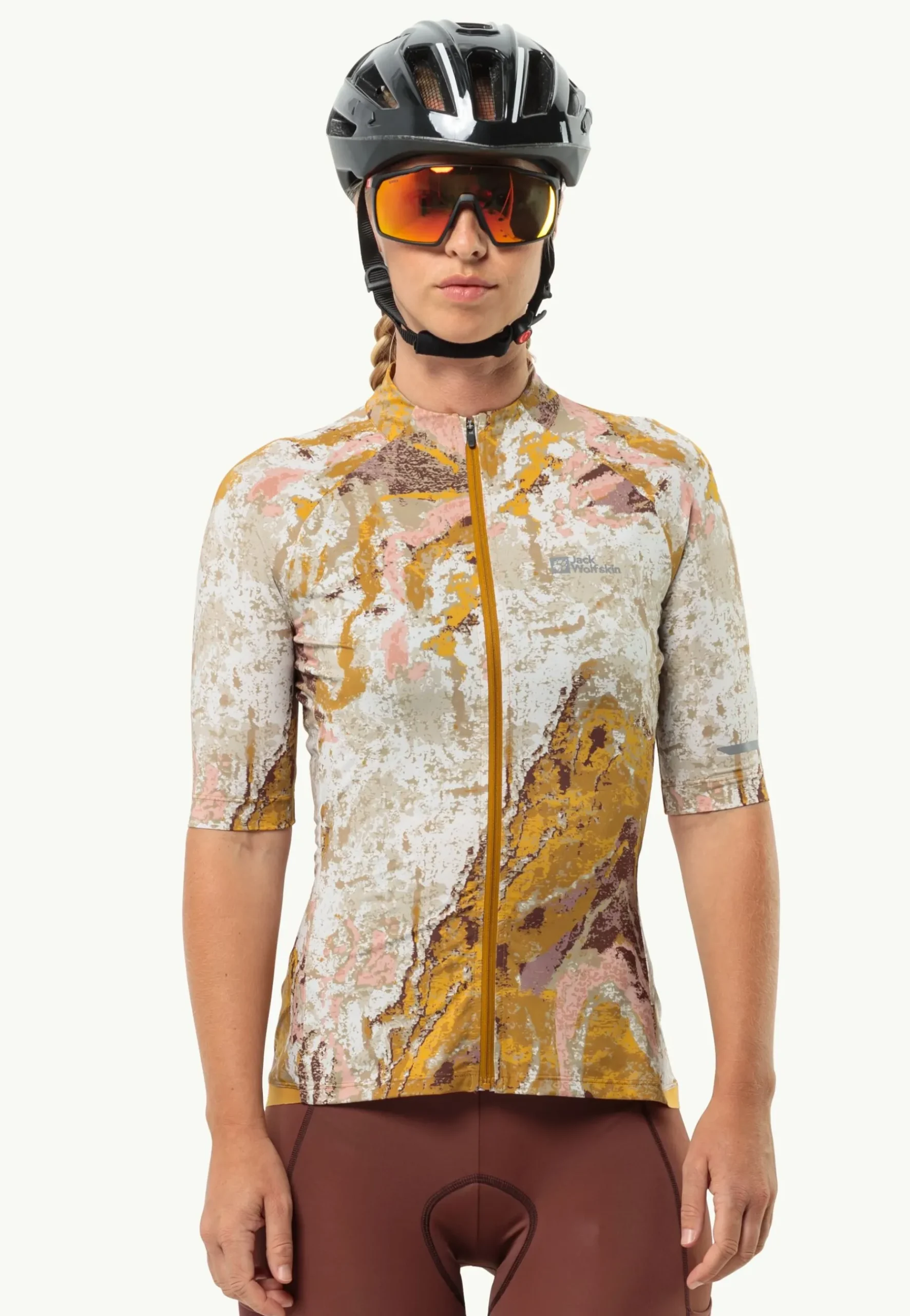 Jack Wolfskin Gravex Printed Fz S|s W|DAMES Functionele Shirts|T-Shirts & Longsleeves